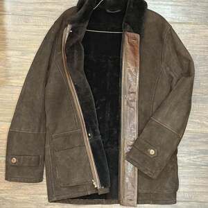 Aston Leather Lambskin Shearling Coat